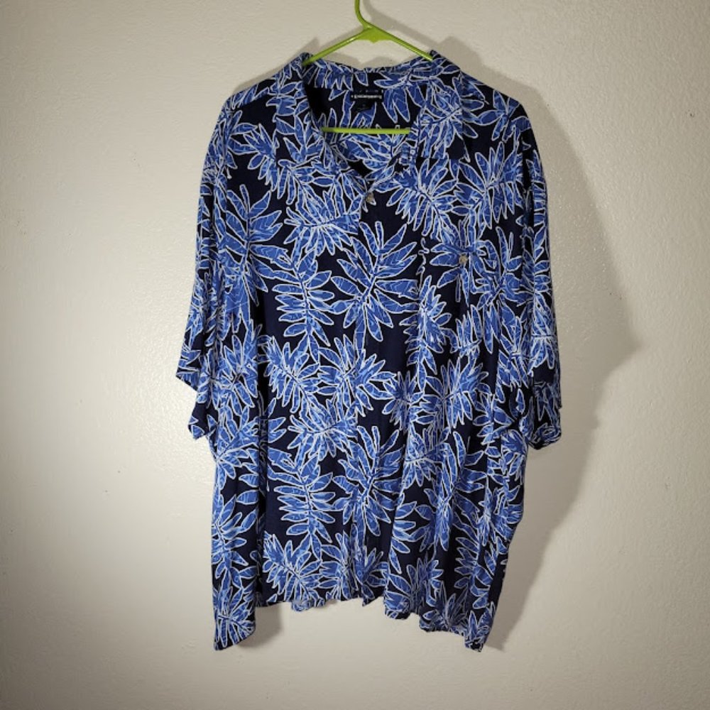 Knightsbridge  Button down Short Sleeve Shrit  Hawaiian   style 4 XL